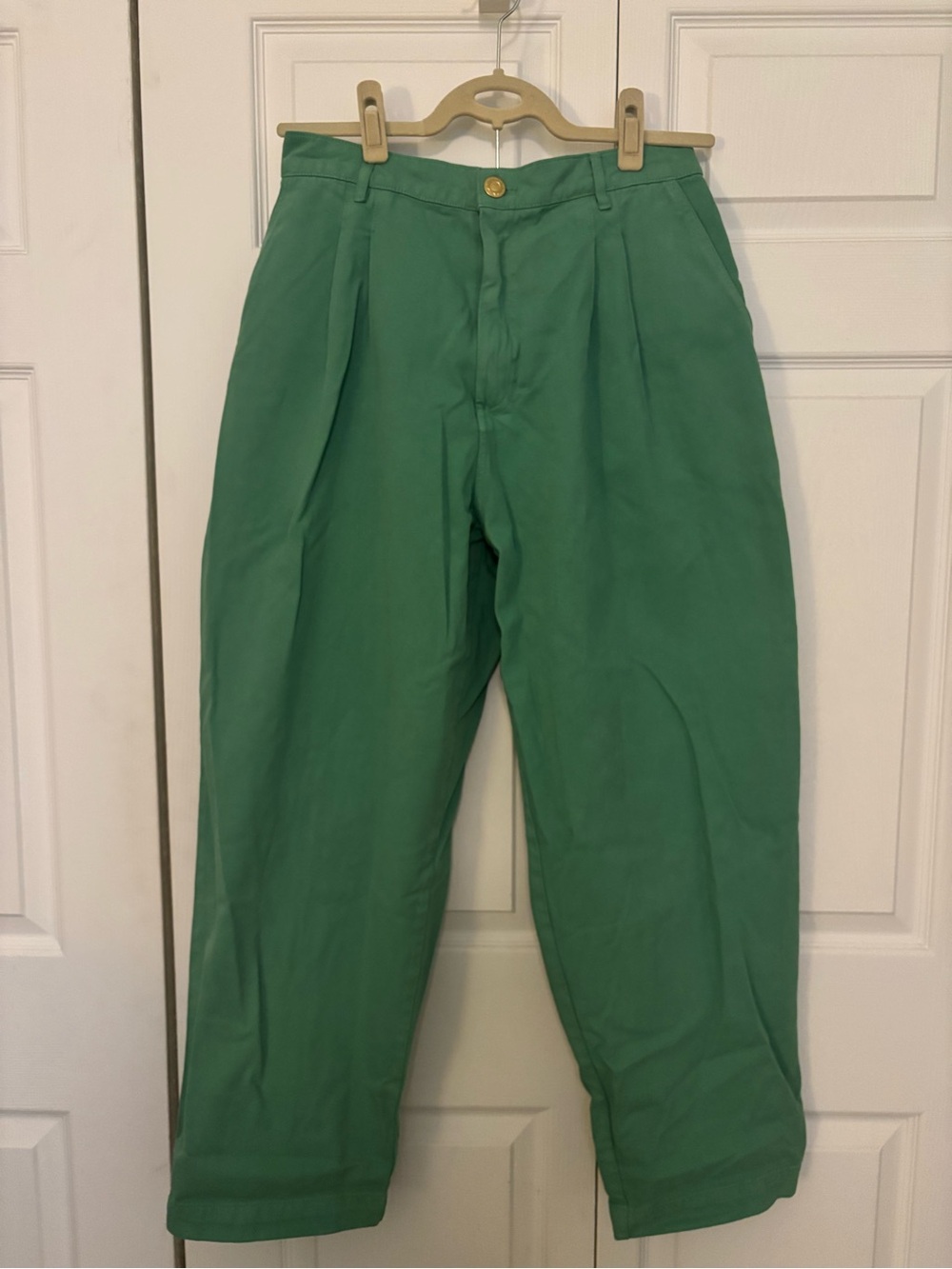 Big Bud Press Green Pleated Trousers
